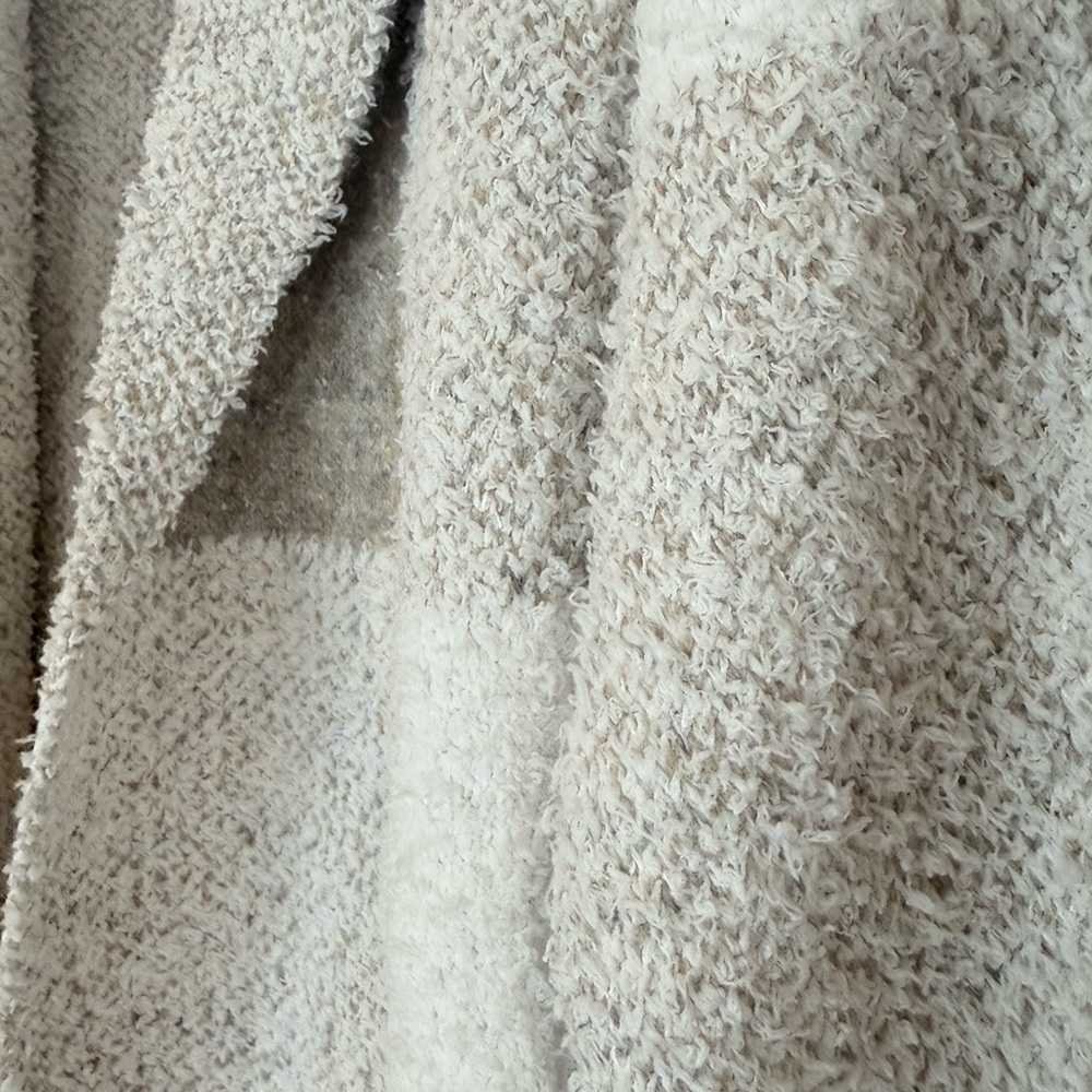 SO ME Beige and White Checkered Cardigan New - Picture 5 of 10